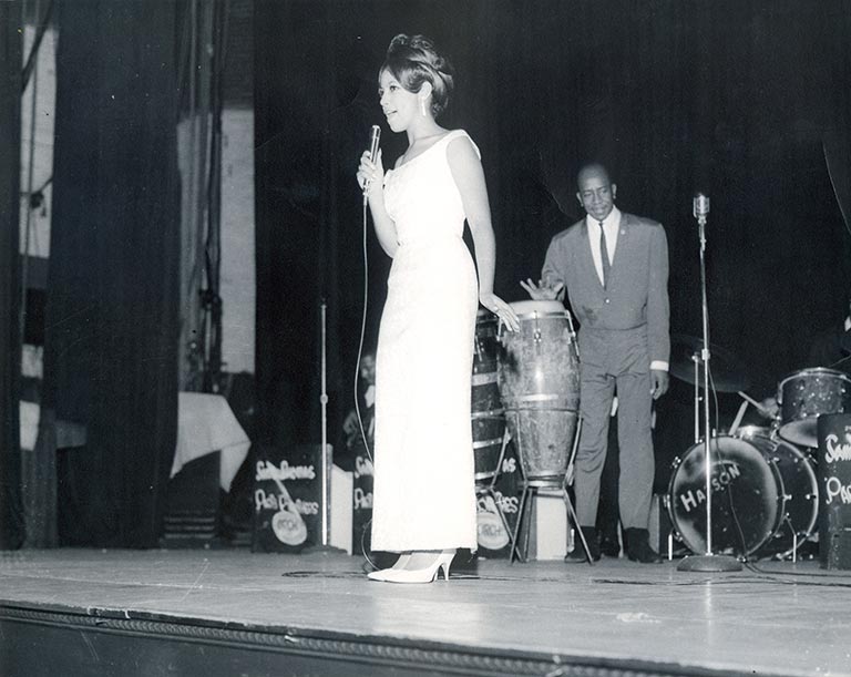 Linda at the Apollo Theater in Harlem, NY - 1966